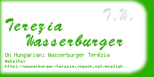 terezia wasserburger business card