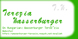 terezia wasserburger business card